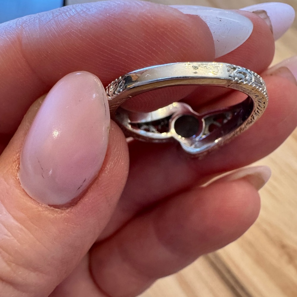 Blue Topaz And 925 Silver Ring Size 9 - Picture 4 of 8